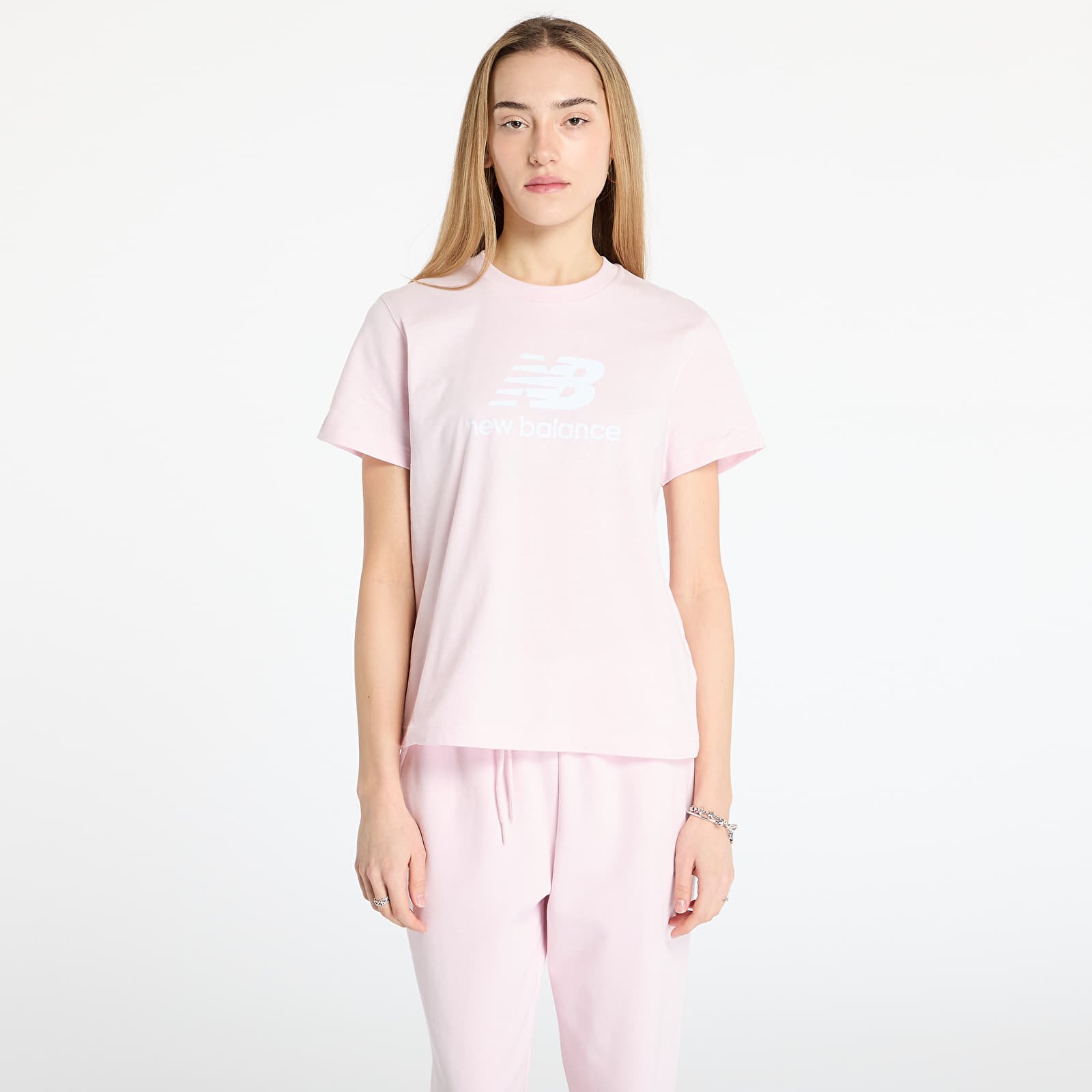 Women's T-shirts New Balance Sport Essentials Jersey Lo Pink