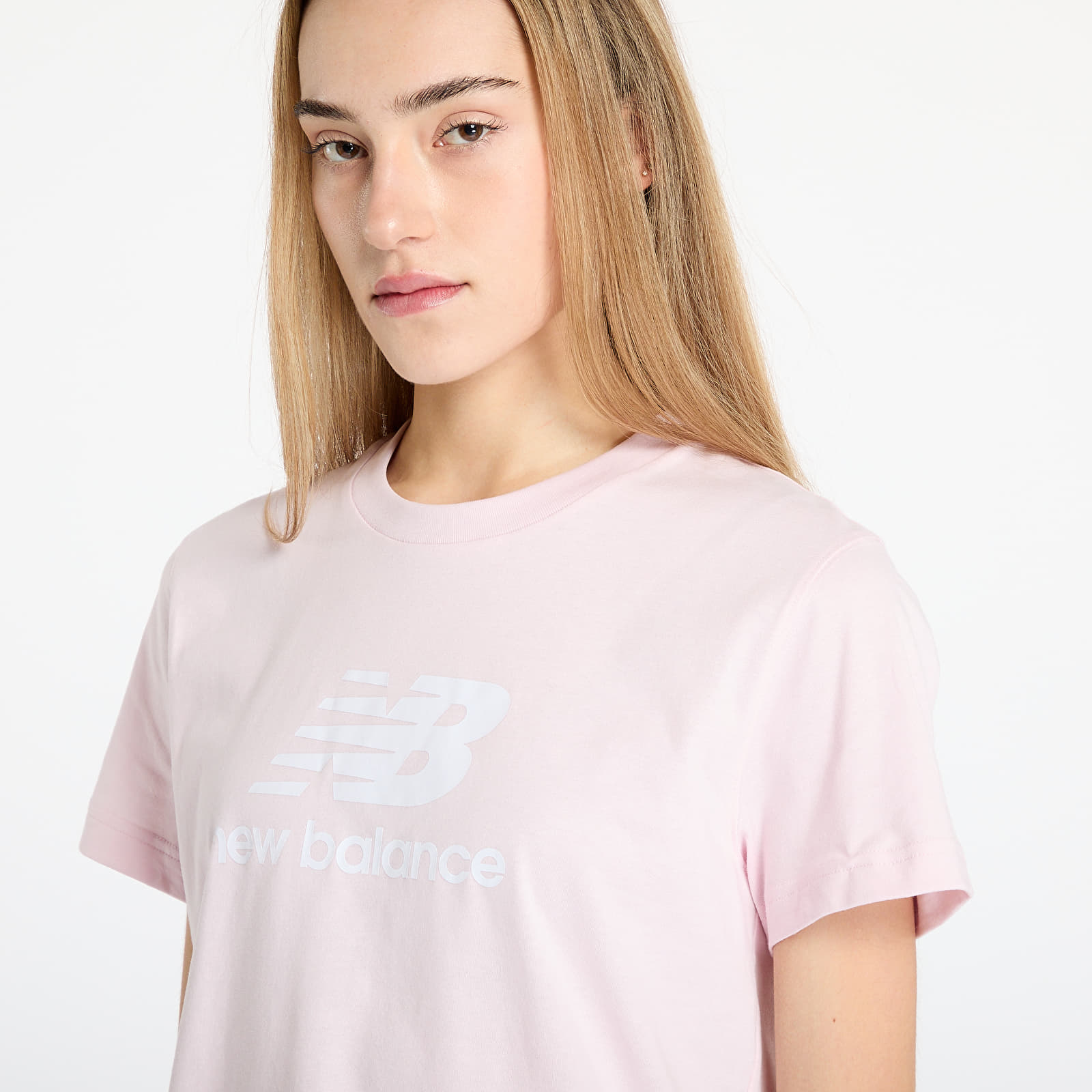 Women's T-shirts New Balance Sport Essentials Jersey Lo Pink