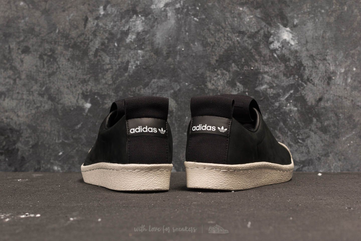 Women s shoes adidas Superstar BW3S Slip on W Core Black Core Black Off White Footshop