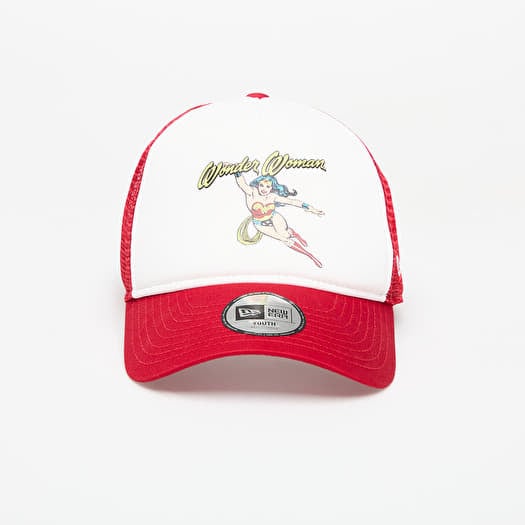 New Era Wonder Woman A-Frame Trucker Cap Scarlet
