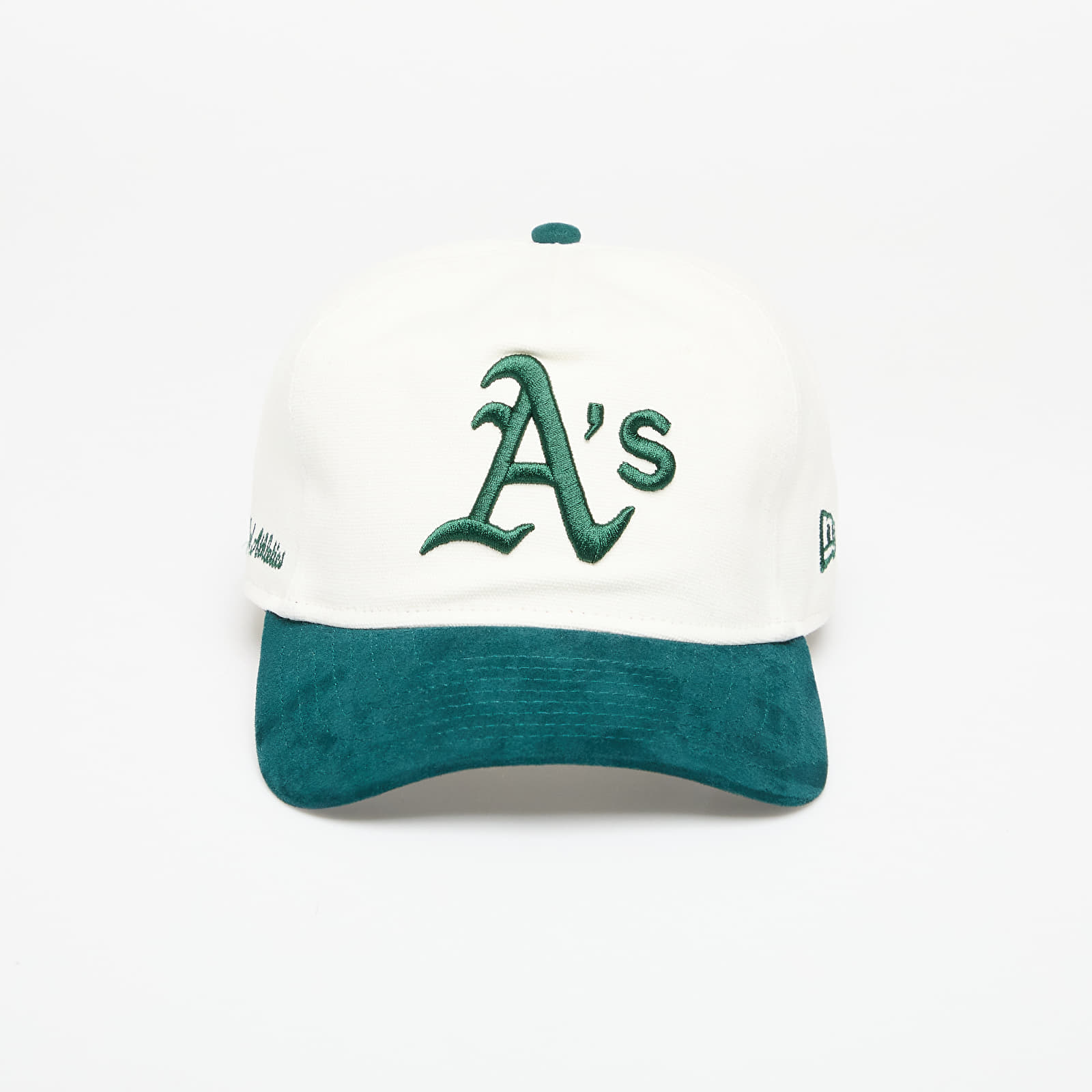 Gorras New Era Script Oakland Athletics Golfer Snapback Cap Ivory/ Dark Green