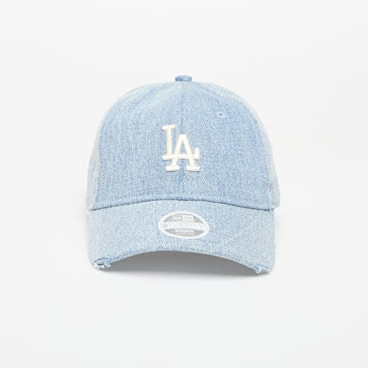 Cap New Era Los Angeles Dodgers 9TWENTY Acid Denim Adjustable Cap Pastel Blue/ White