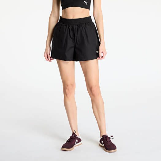 New Era Womens Cotton Black Shorts Black
