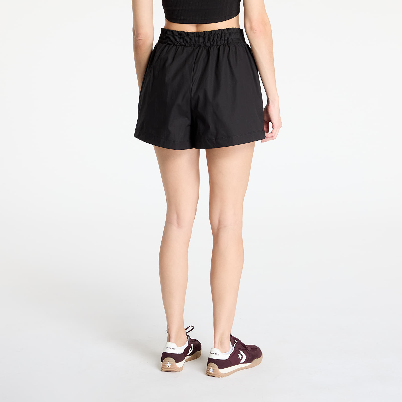 Női sortok New Era Womens Cotton Black Shorts Black