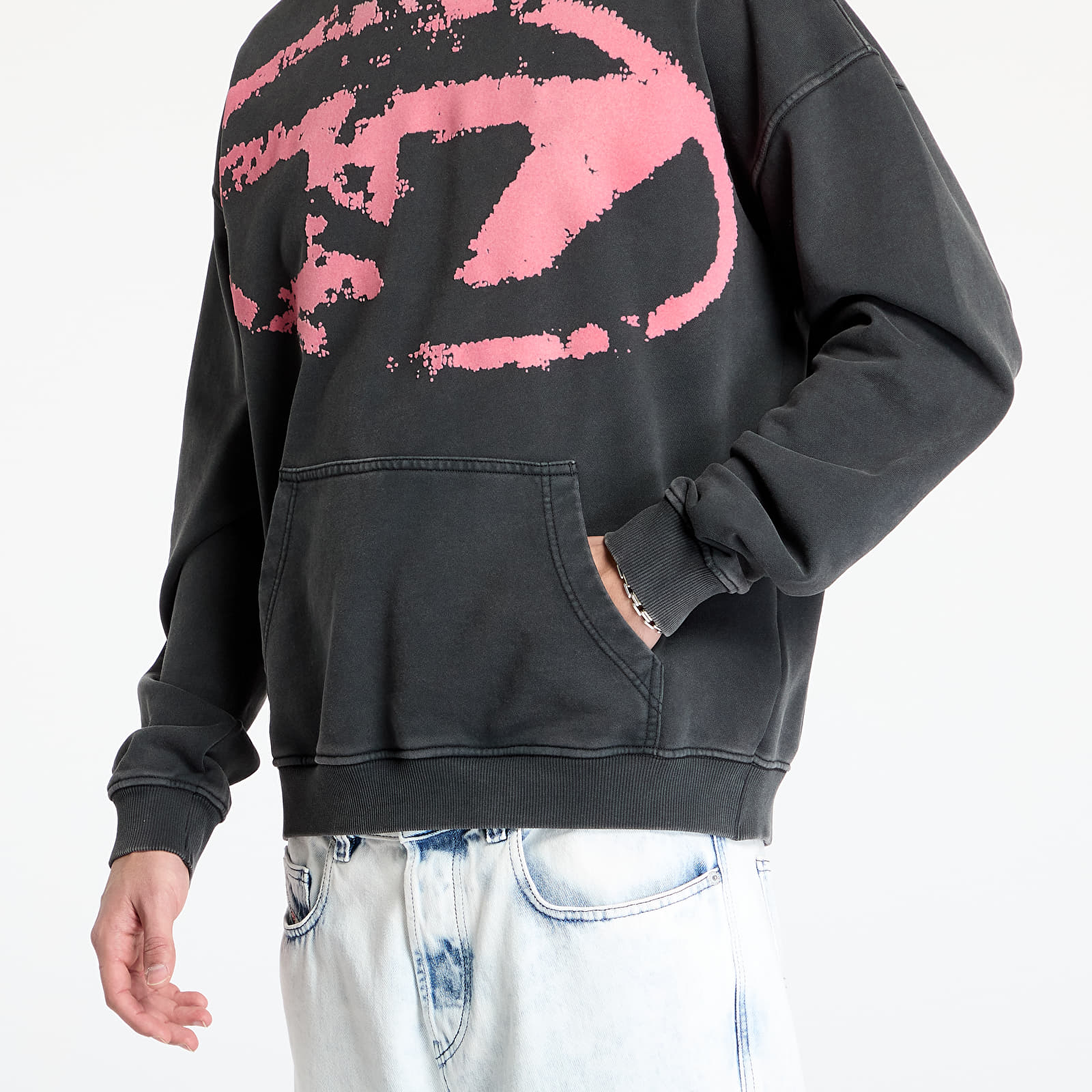 Hettegensere for menn Diesel S-Boxt-Hood-R10 Sweat-Shirt Black
