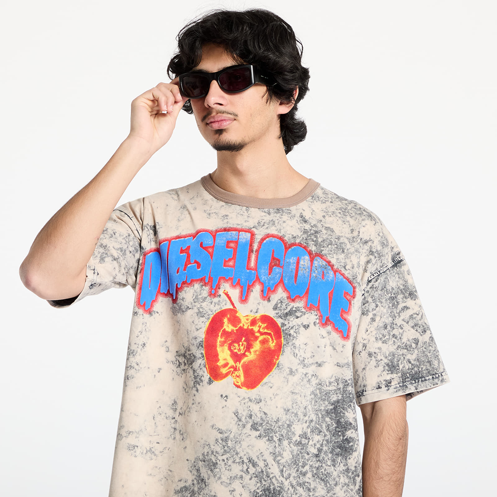 T-skjorter for menn Diesel T-Boxt-R9 T-Shirt Grey
