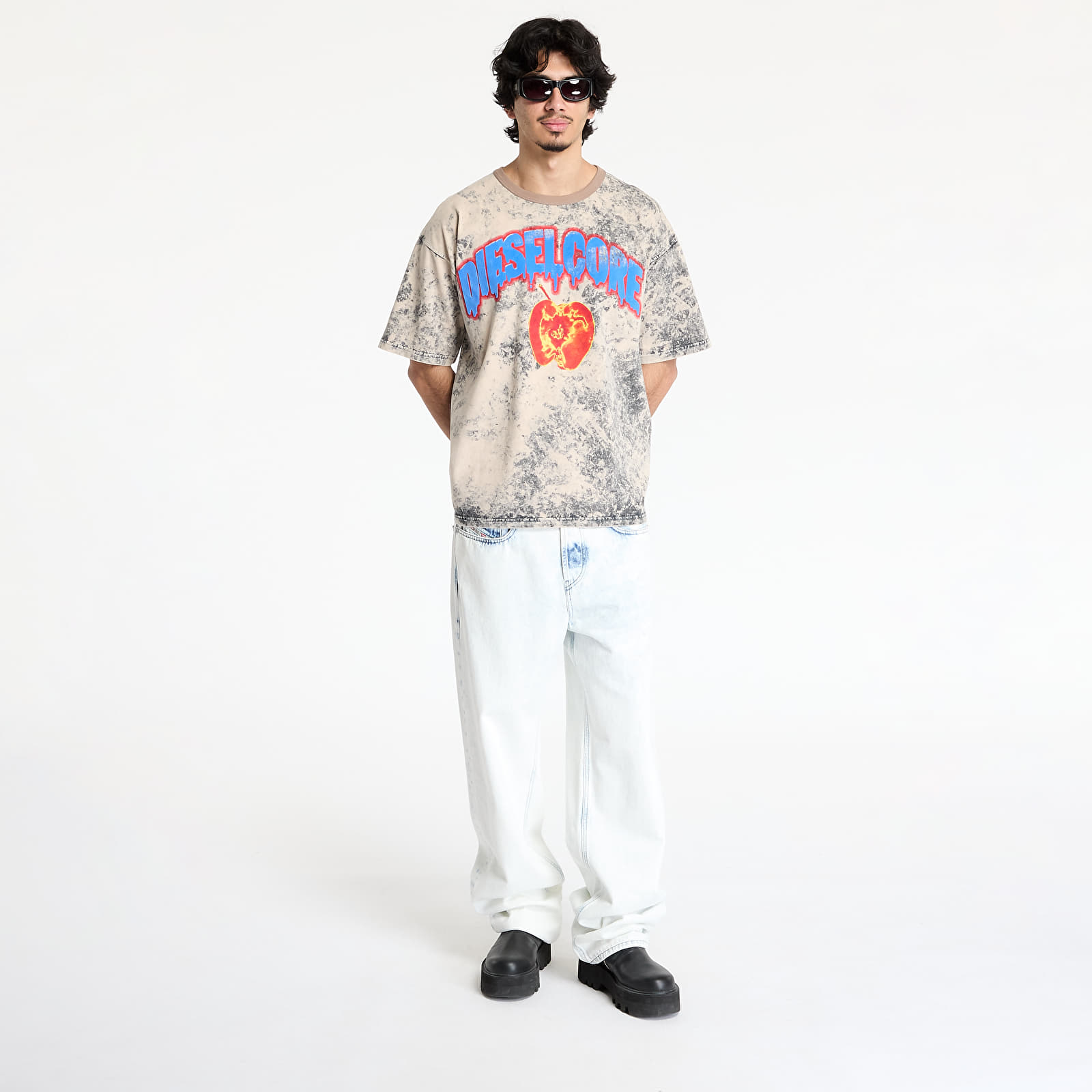 T-skjorter for menn Diesel T-Boxt-R9 T-Shirt Grey