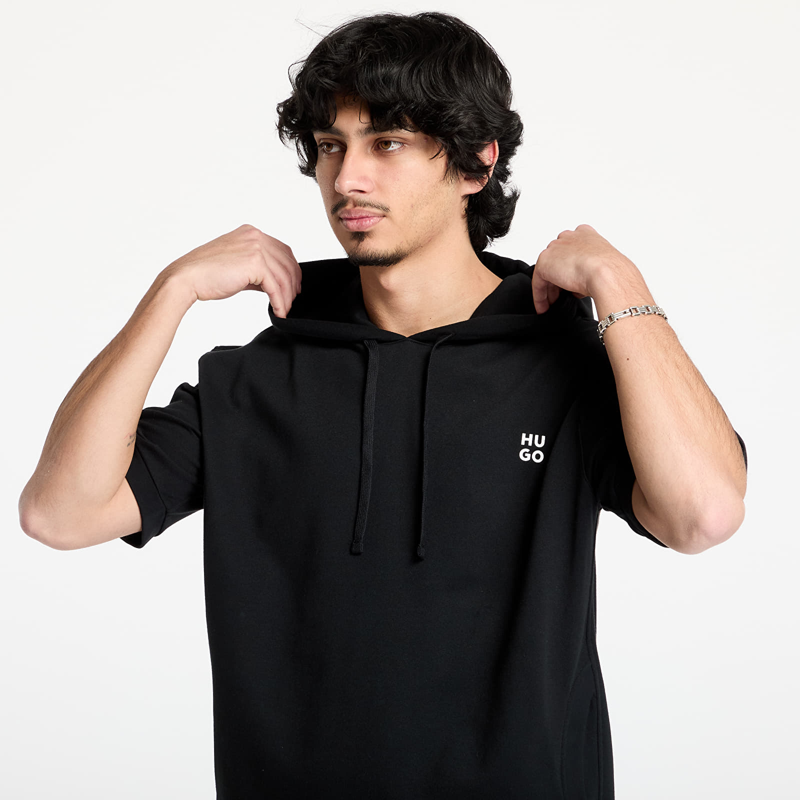 T-shirts Hugo Boss Devon Hooded T-Shirt Black