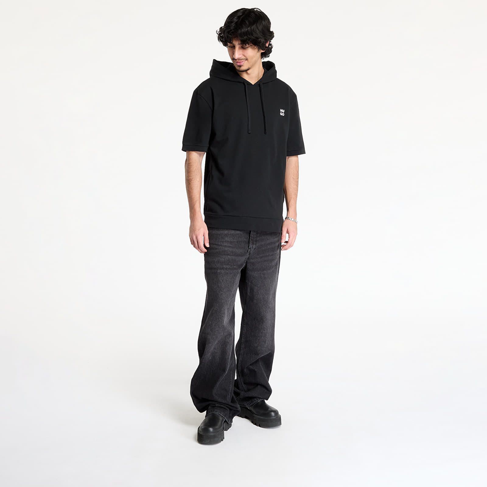 T-shirts Hugo Boss Devon Hooded T-Shirt Black