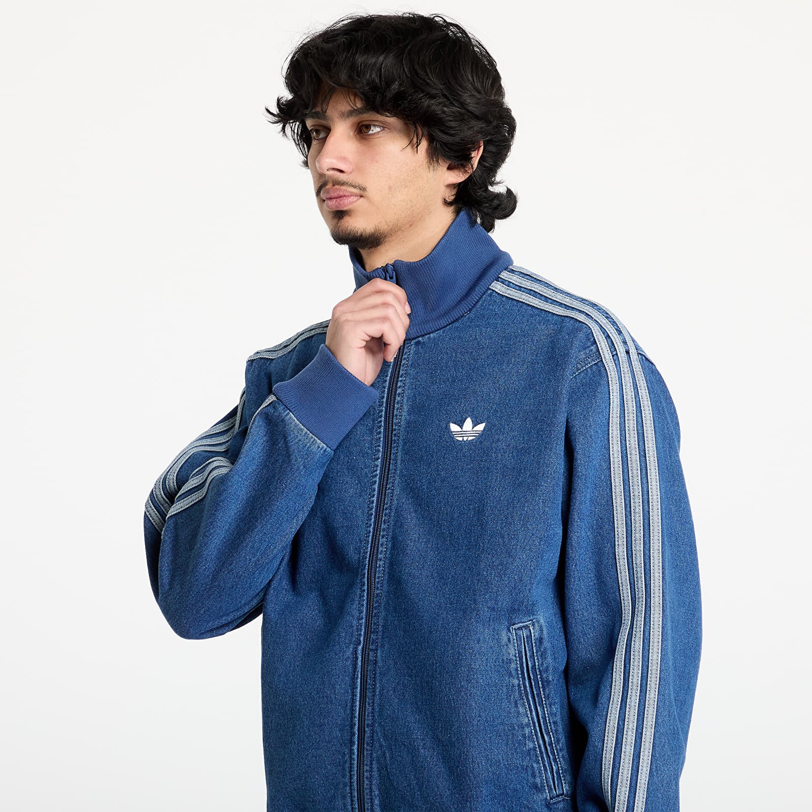 Jackets adidas Adicolor Denim Firebird Track Top Medium Blue Denim