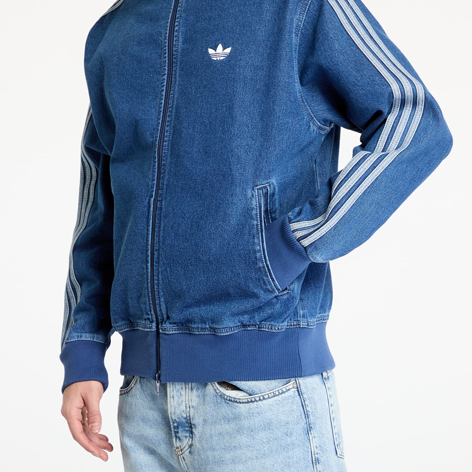 Jackets adidas Adicolor Denim Firebird Track Top Medium Blue Denim