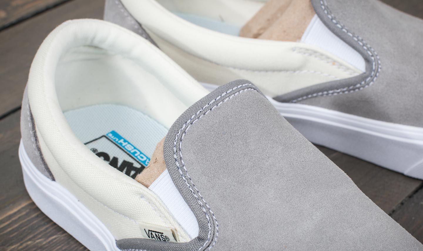 Men s shoes Vans Slip On Lite Two Tone Frost Gray Marshmallow Footshop