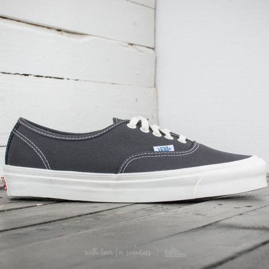 Men s shoes Vans OG Authentic LX Canvas Suede Asphalt Black Footshop