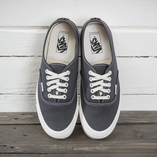 Men s shoes Vans OG Authentic LX Canvas Suede Asphalt Black Footshop