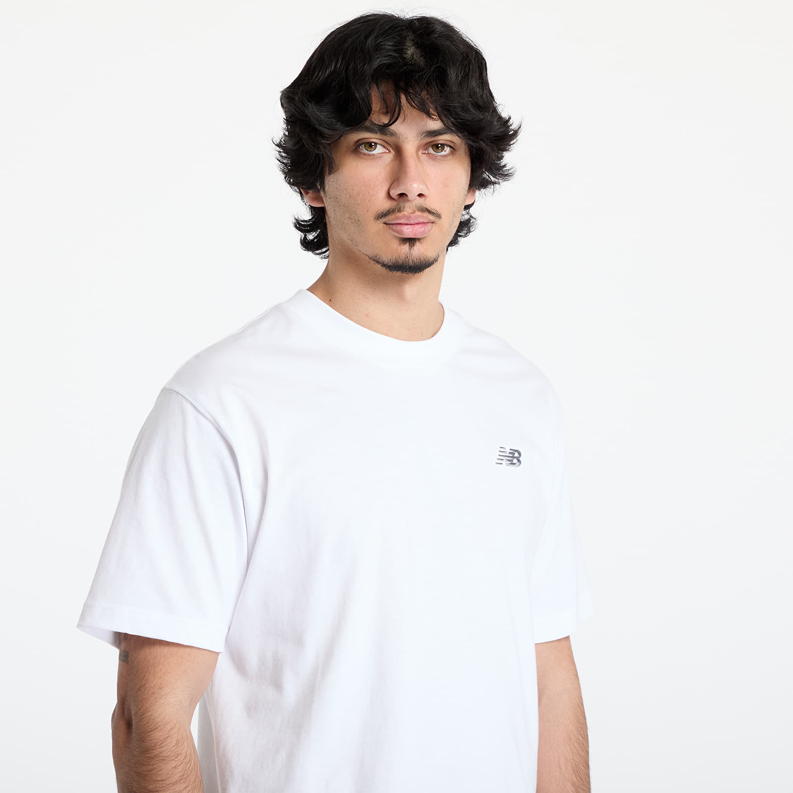 T-shirts homme New Balance Small Logo S/S White