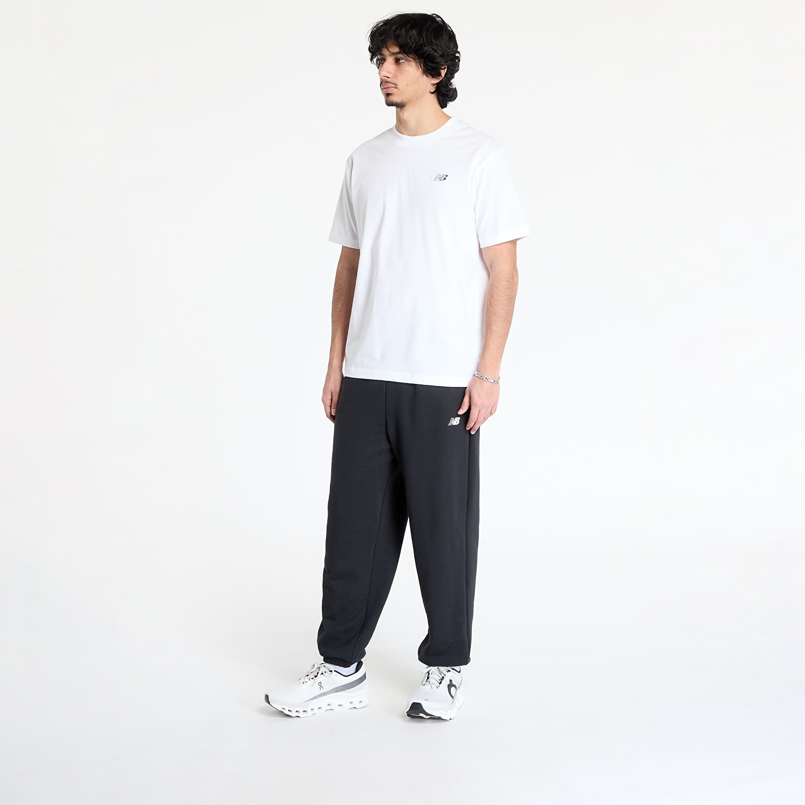T-shirts homme New Balance Small Logo S/S White
