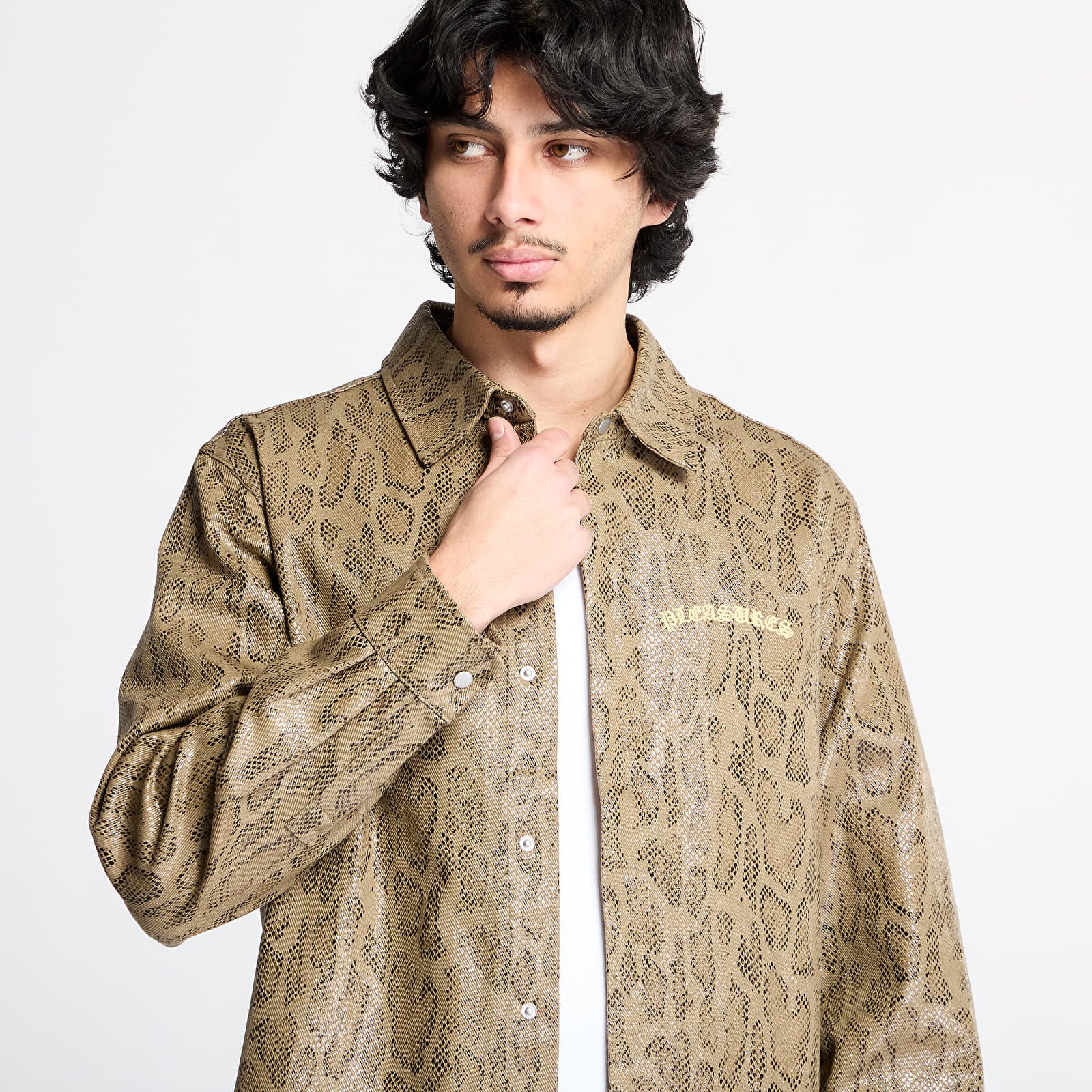 Meeste särgid PLEASURES Anaconda Overshirt Brown