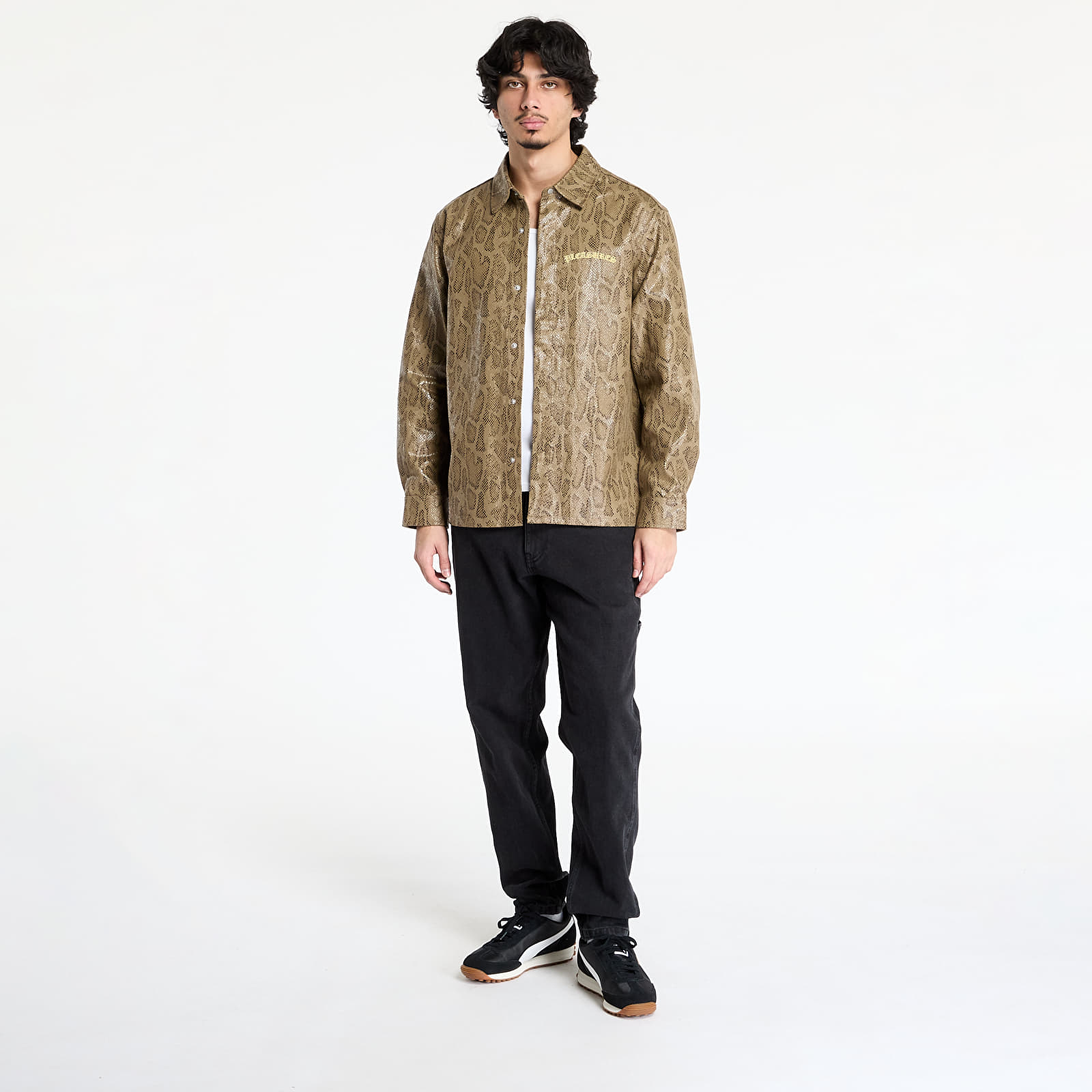 Meeste särgid PLEASURES Anaconda Overshirt Brown