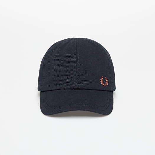 FRED PERRY Pique Classic Cap Navy/  Cinnamon