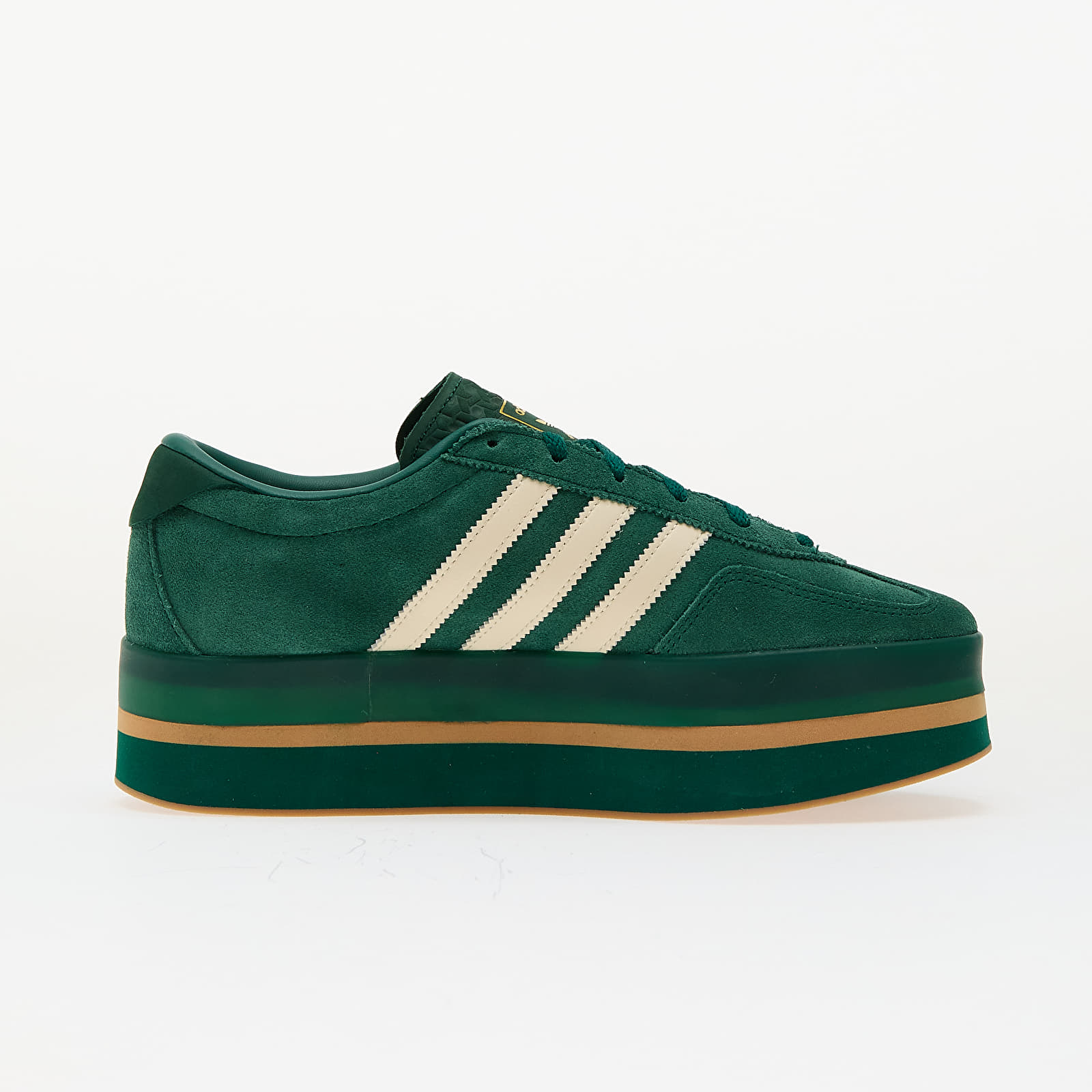 Dámské tenisky a boty adidas Gazelle Stack W Collegiate Green/ Gum 3/ Cream White