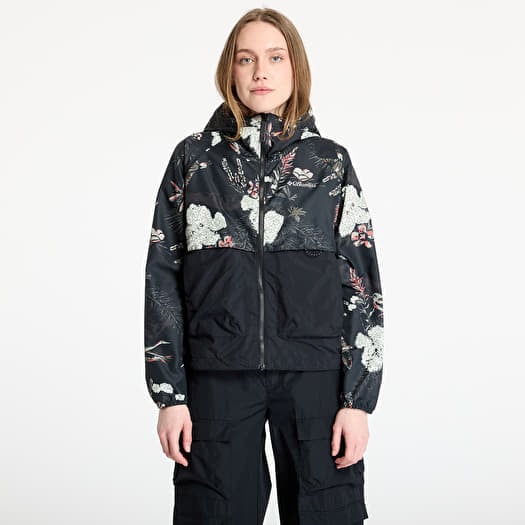 Columbia Spire Valley™ Printed Windbreaker Black Outbacked/ Black