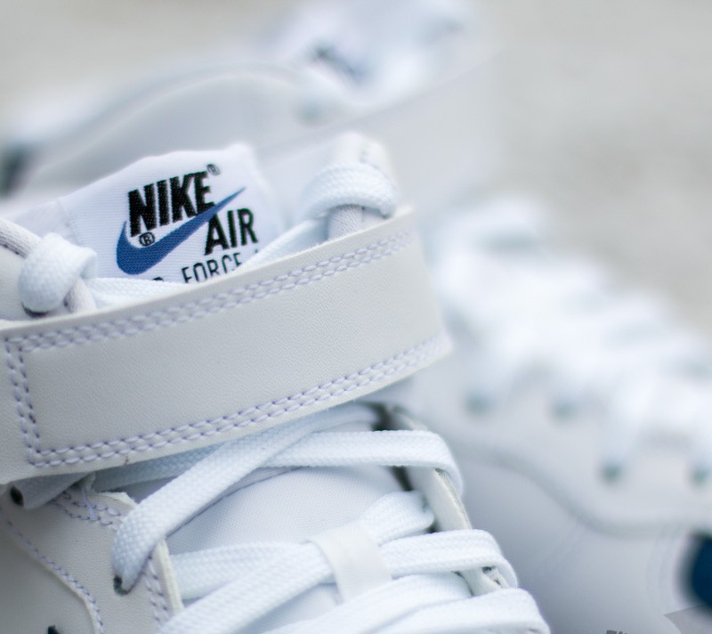 Zapatillas Hombre Nike Air Force 1 Mid´07 White/Blue Legend-White