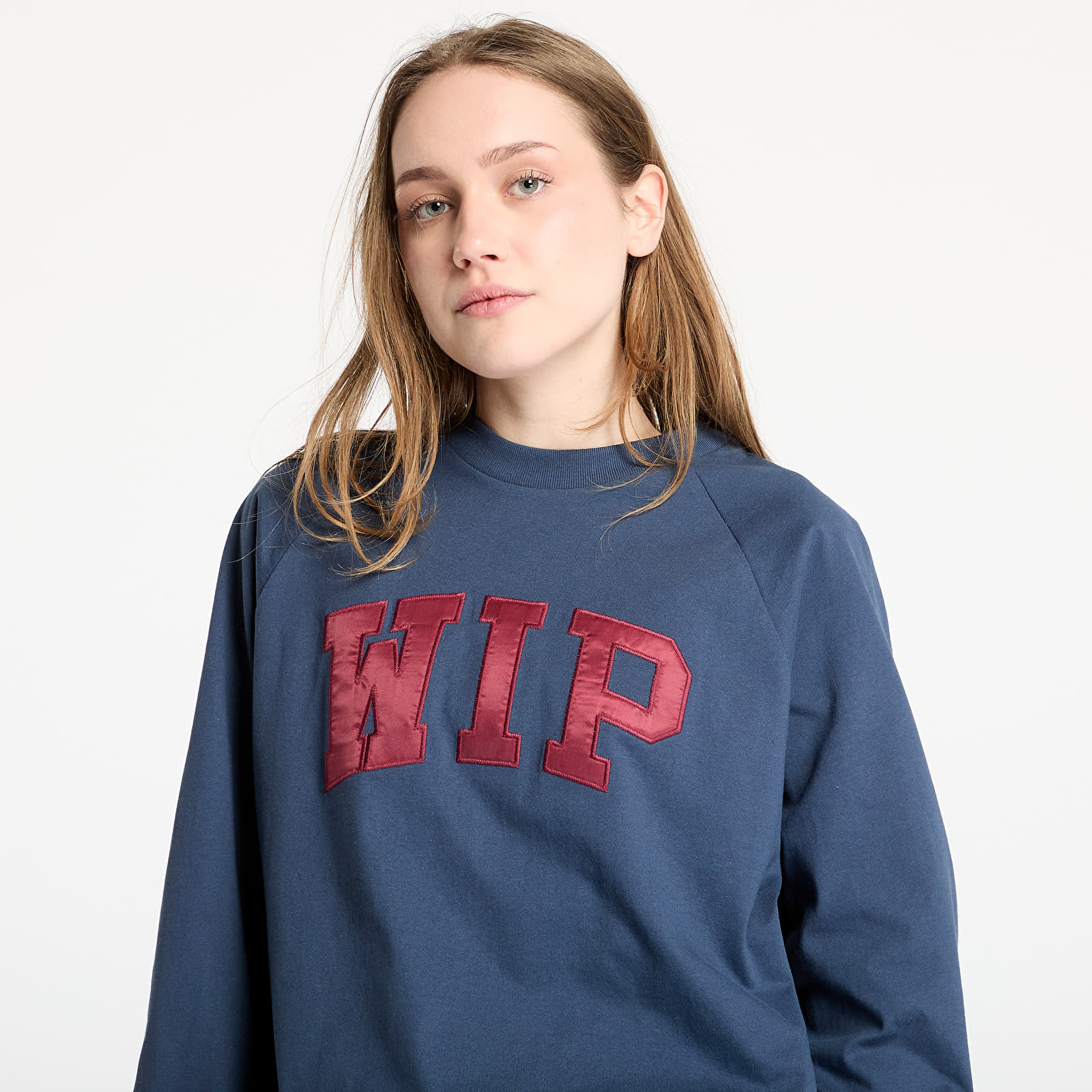 T-paidat Carhartt WIP Longsleeve WIP T-Shirt UNISEX Dusky Blue/ Mulberry
