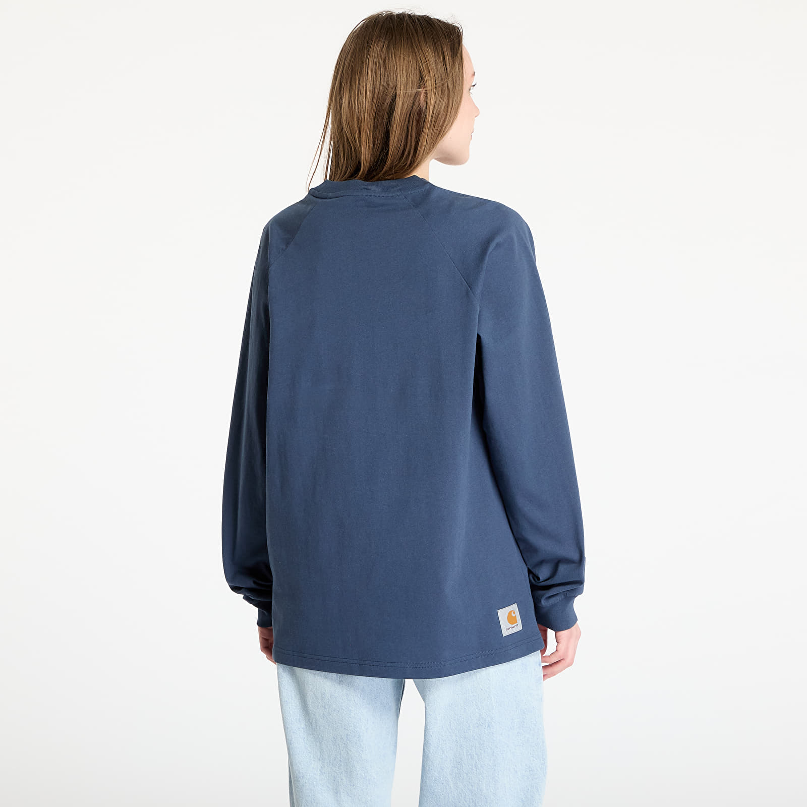T-paidat Carhartt WIP Longsleeve WIP T-Shirt UNISEX Dusky Blue/ Mulberry