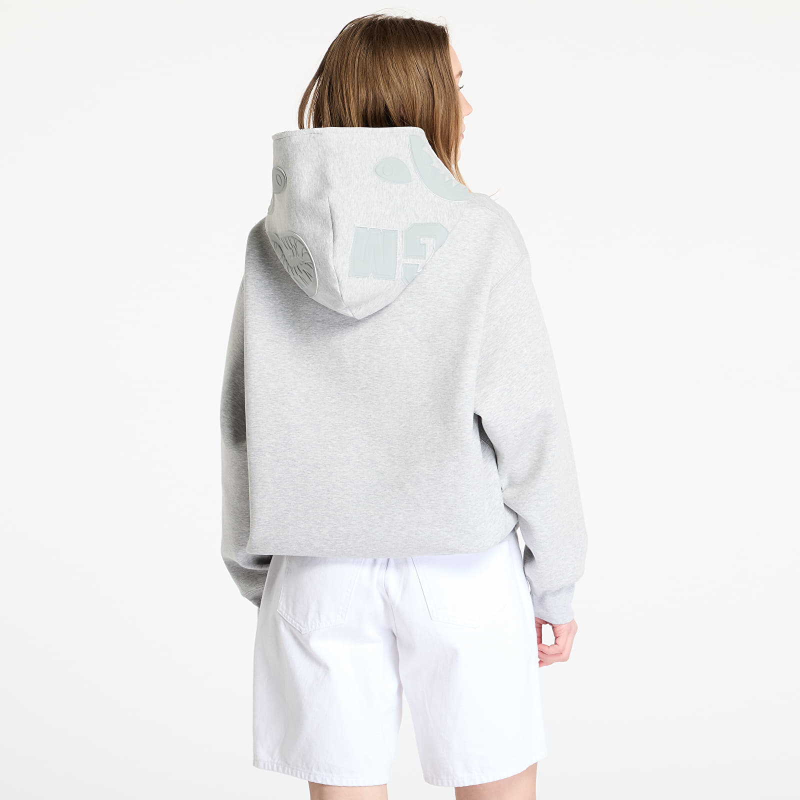 Men's hoodies A BATHING APE Line Camo Interlock Relaxed Fit Shark Full Zip Hoodie UNISEX Gray