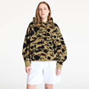 A BATHING APE 1St Camo Jacquard One Point Relaxed Fit Pullover Hoodie UNISEX Green