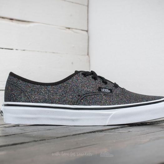 Vans authentic glitter skate shoe top