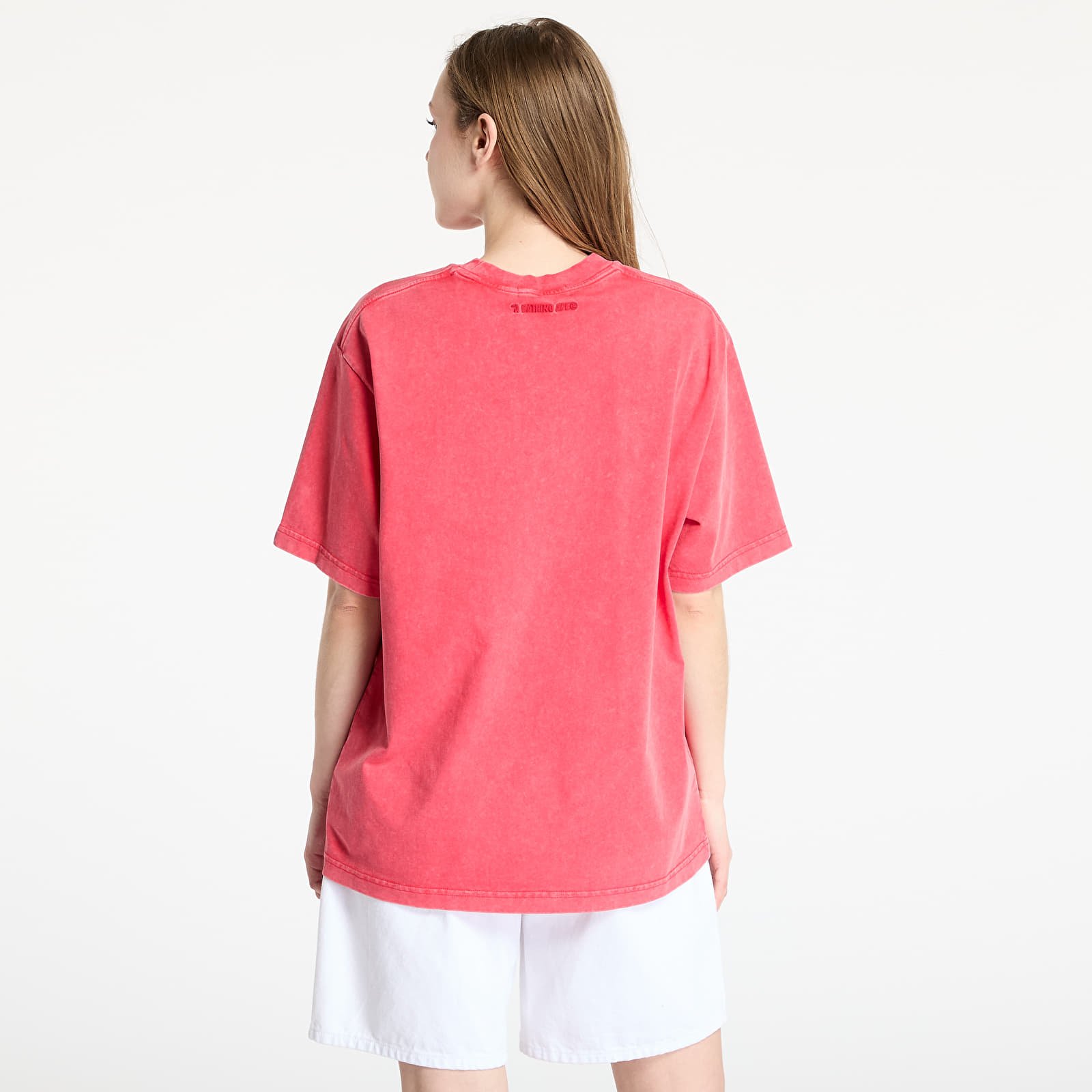 Men's T-shirts A BATHING APE Garment Dye Rhinestone Ape Head Relaxed Fit Tee UNISEX Red