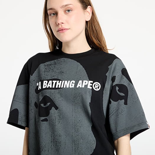 Men's T-shirts A BATHING APE Water Print Ape Head Relaxed