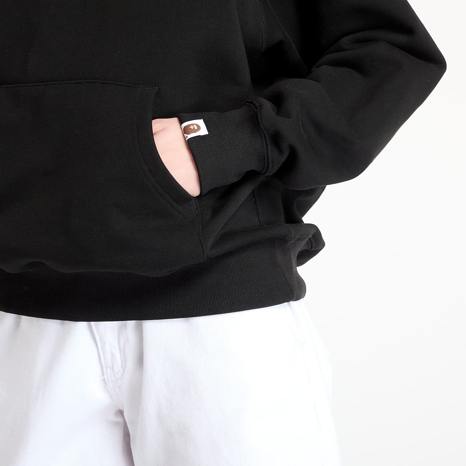 Men's hoodies A BATHING APE Shark Logo Relaxed Fit Pullover Hoodie UNISEX Black