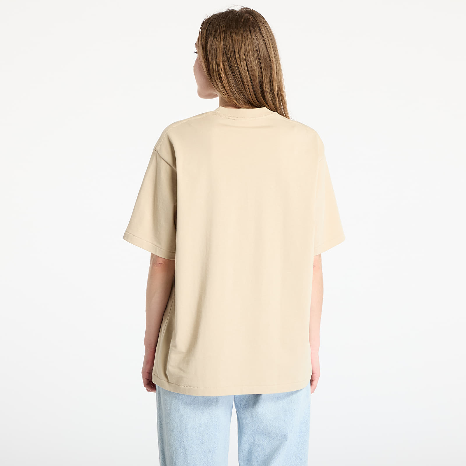 Männer T-Shirts A BATHING APE College Monogram College Relaxed Fit Tee UNISEX Beige