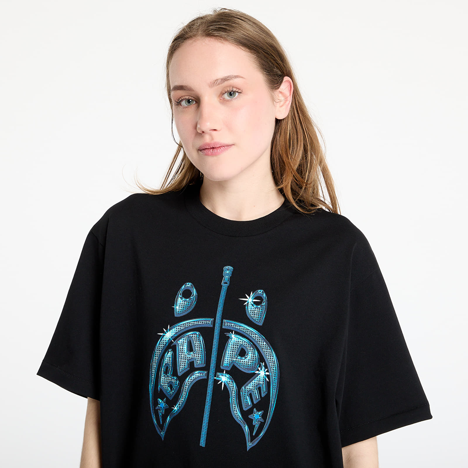 Pánske tričká A BATHING APE Shark Relaxed Fit Tee UNISEX Black