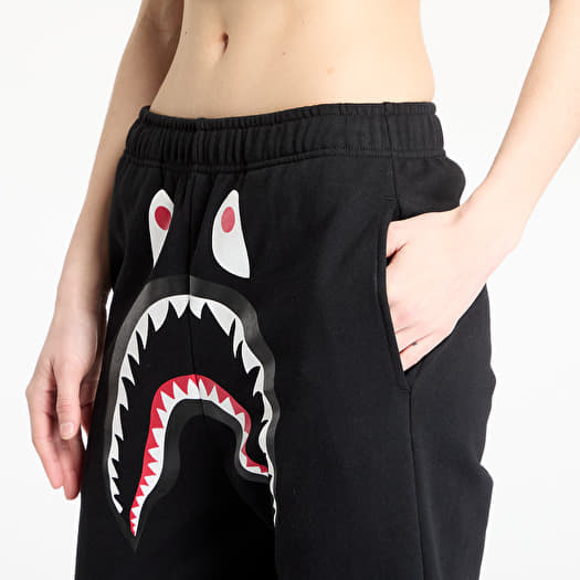90'S A BATHING APE パラシュートパンツ L A BATHING APE Shark Regular Fit Sweat Pants UNISEX Black | Footshop