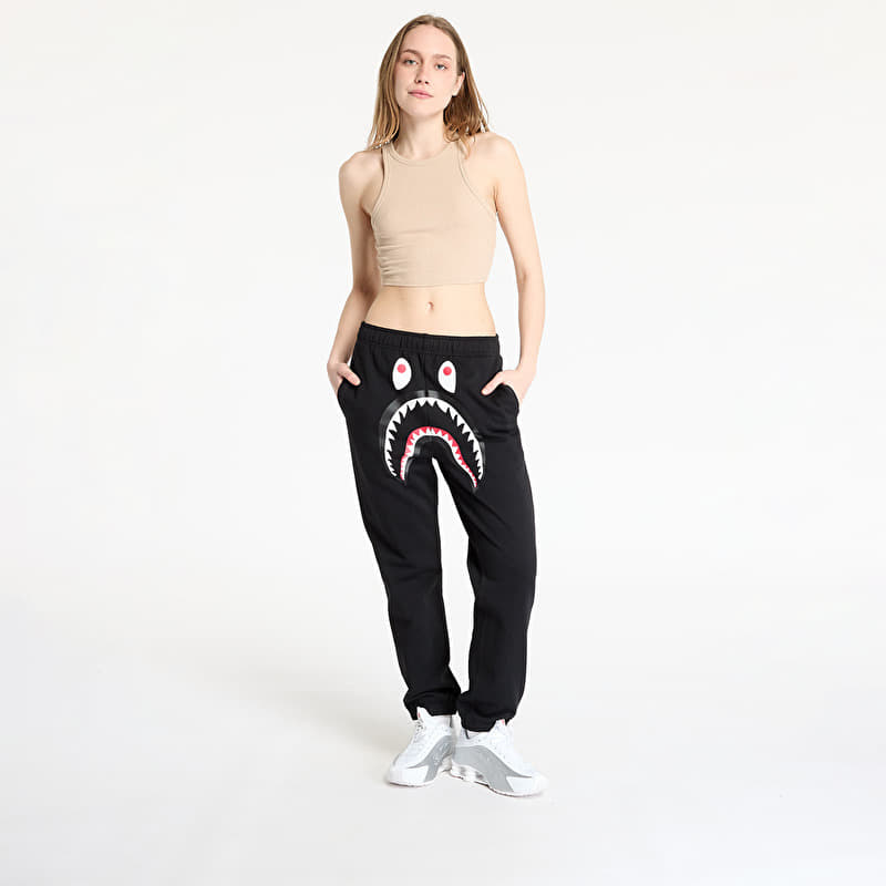 A BATHING APE Shark Regular Fit Sweat Pants UNISEX Black | Footshop