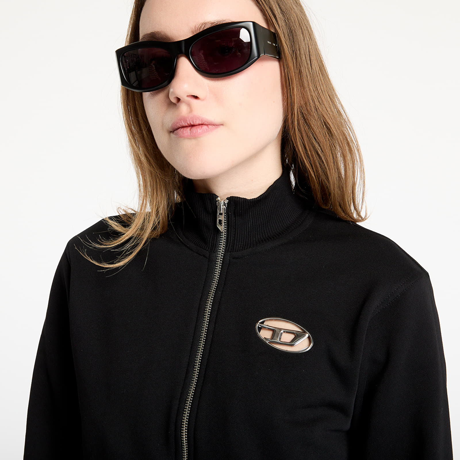 Women's hoodies Diesel F-Flacin Sweat-Shirt Black