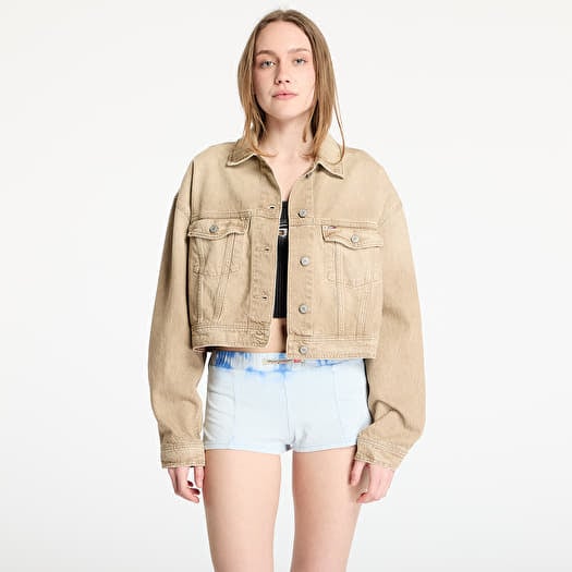 Tommy Jeans Oversized Crop Trucker Jacket Denim