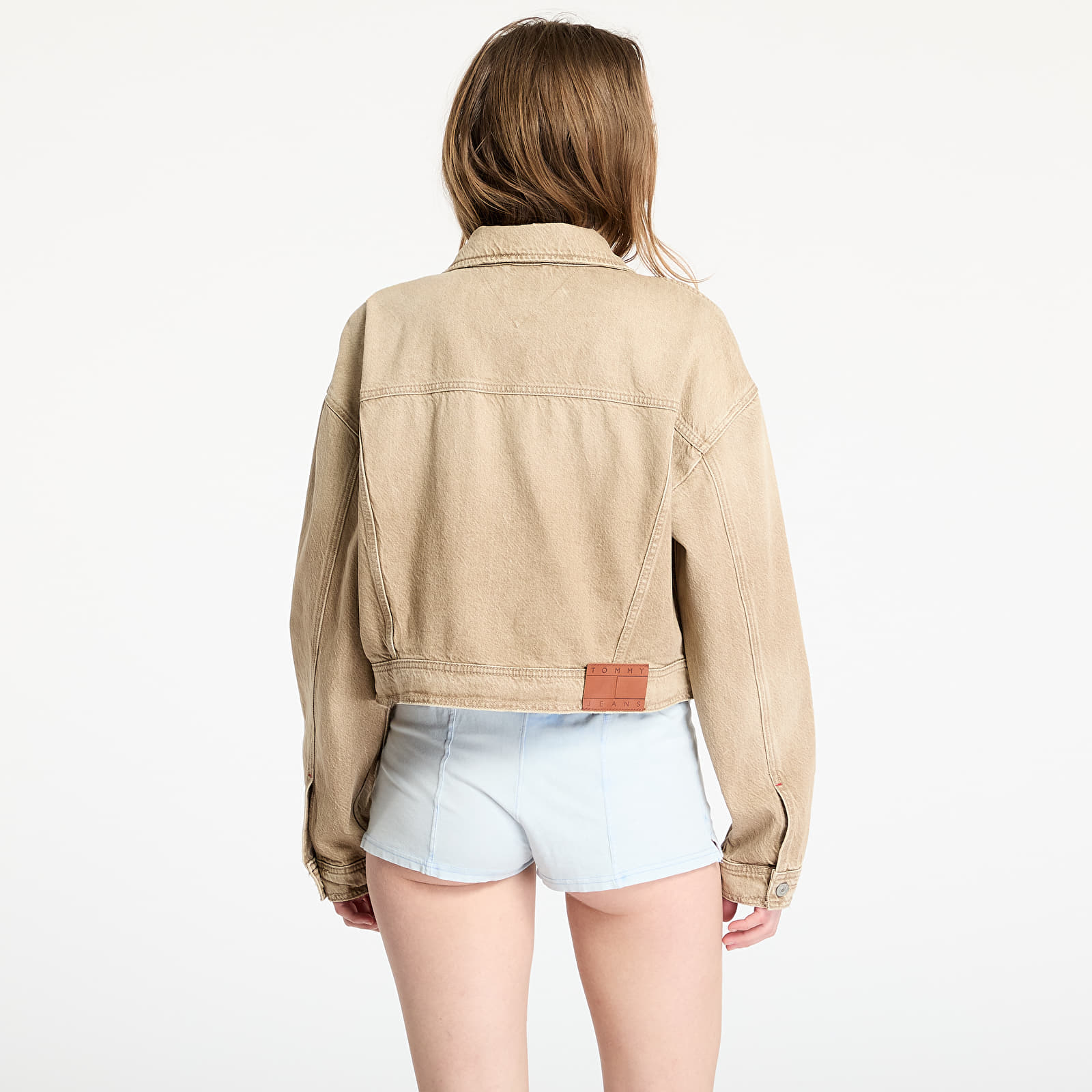 Jakker til kvinder Tommy Jeans Oversized Crop Trucker Jacket Denim