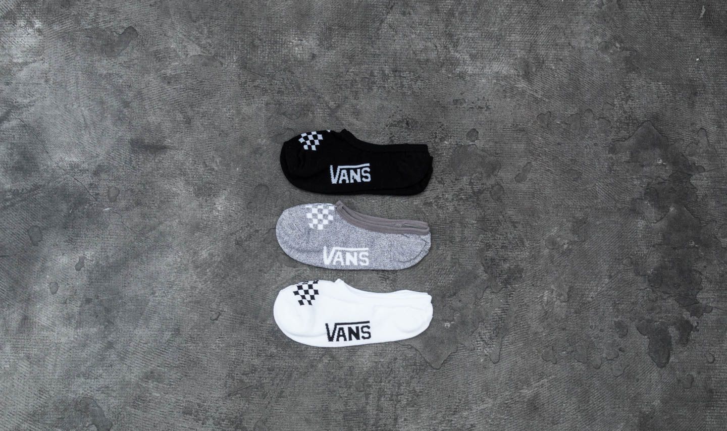 Ponožky Vans Wm Basic Assorted Canoodle 3 Pack Socks Black/ White/ Grey Heather