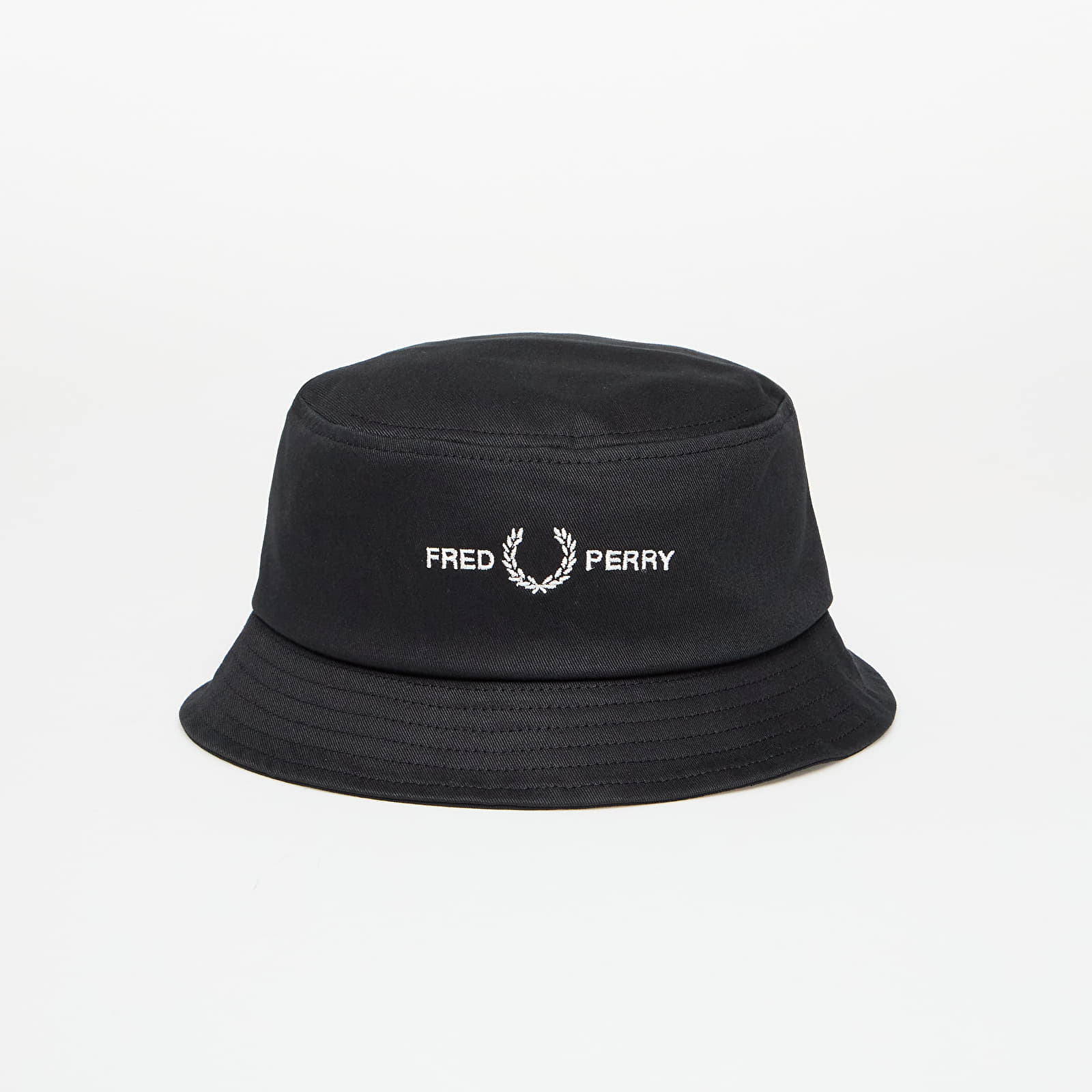 Bucket hats FRED PERRY Flp Twill Bucket Hat Black
