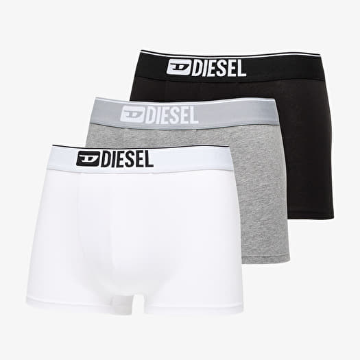 Diesel Umbx-Damienthreepack Boxer-Shorts-Boxer 3-Pack White/ Grey