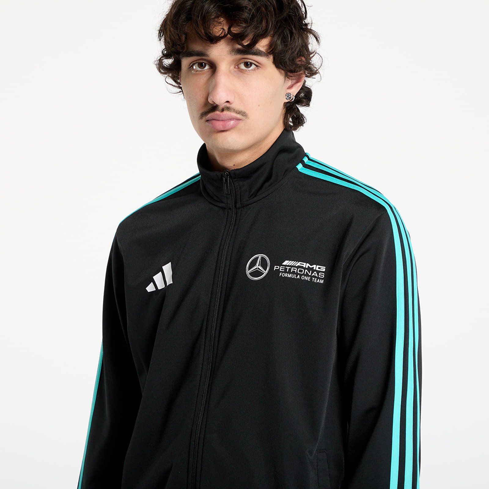 Hoodies and sweatshirts  adidas Mercedes - Amg Petronas Formula One Team Dna Track Top Men Black/ Black/ White