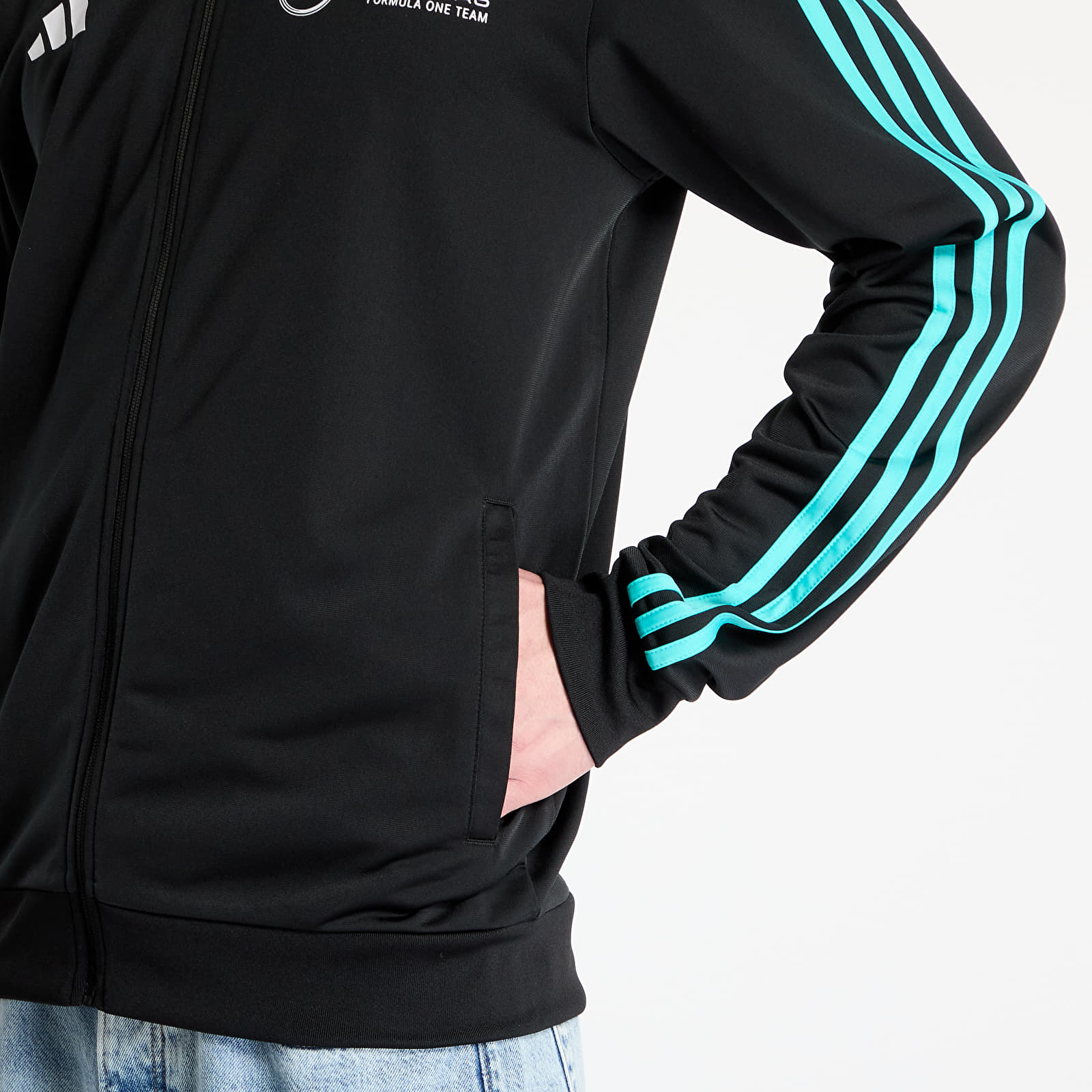 Hoodies and sweatshirts  adidas Mercedes - Amg Petronas Formula One Team Dna Track Top Men Black/ Black/ White