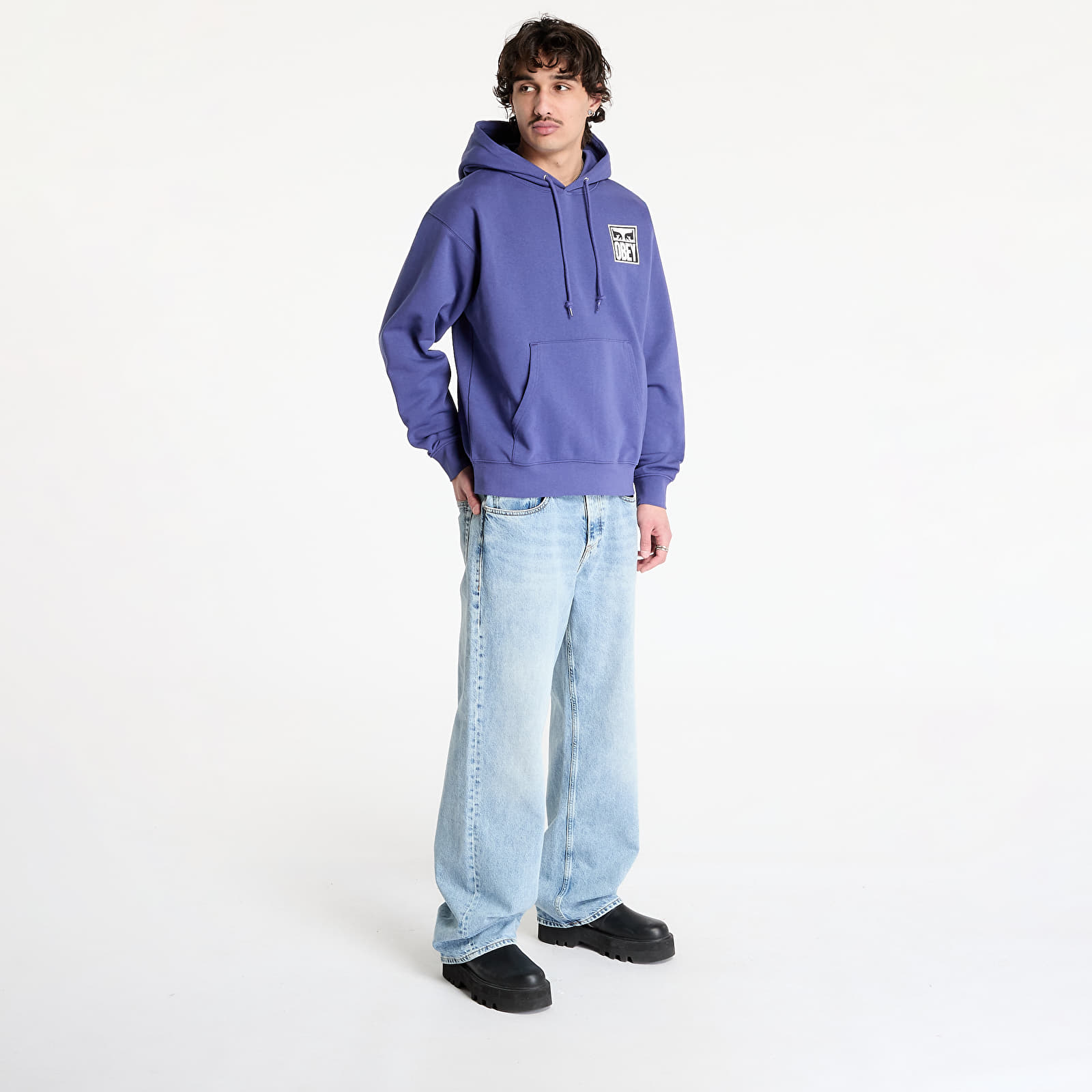 Hoodies and sweatshirts  OBEY Eyes Icon 2 Skipper Blue
