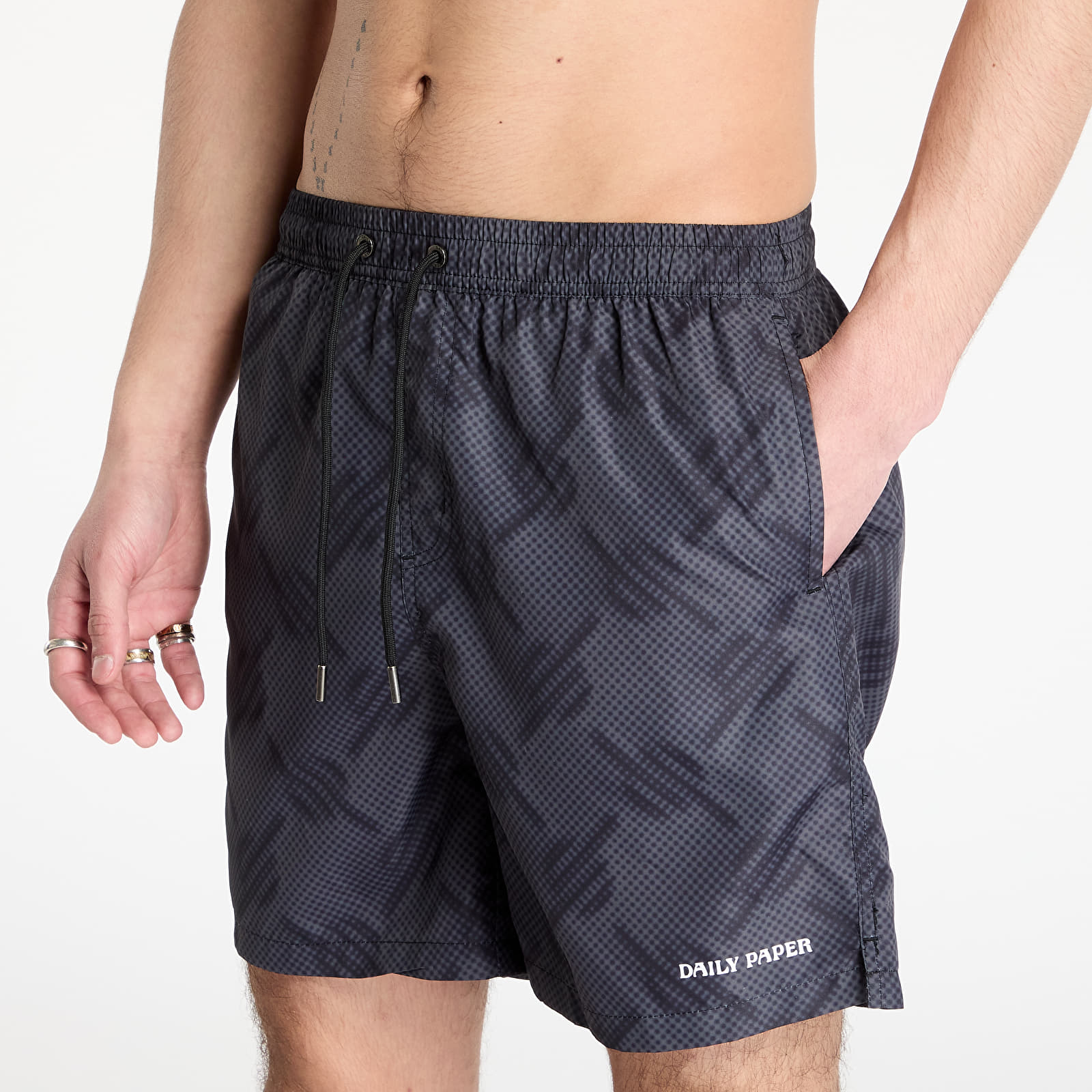 Swimsuit Daily Paper Dotted Monogram Swimshorts Black