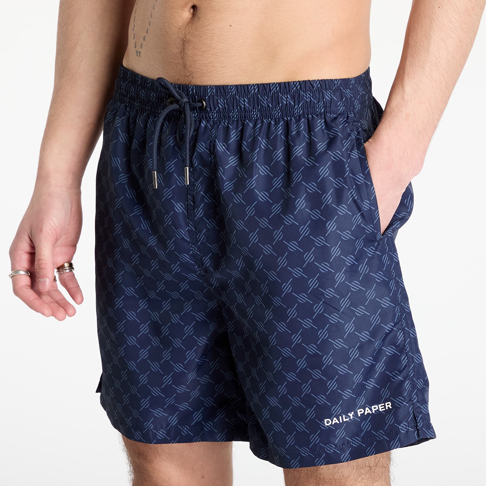 Swimsuit Daily Paper Logo Swimshorts Martime Blue