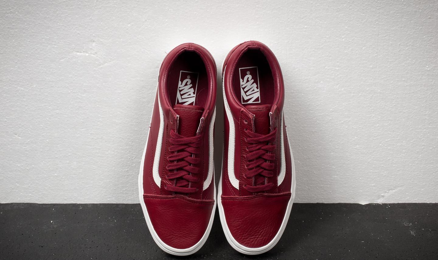 Vans old skool red wine discount